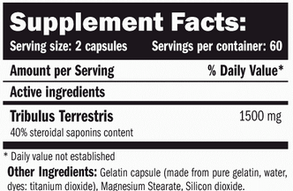 Бустер тестостерону Amix TribuLyn 40% 750mg 120 caps / 60 servings 1028556 фото