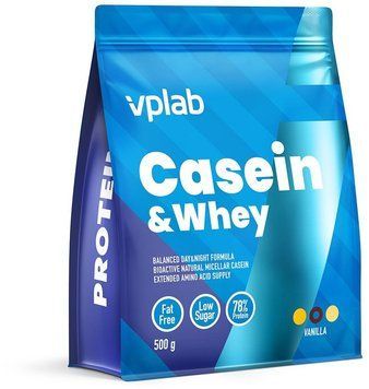 Протеїн VPLab Casein & Whey - 500g Vanilla 1456366 фото