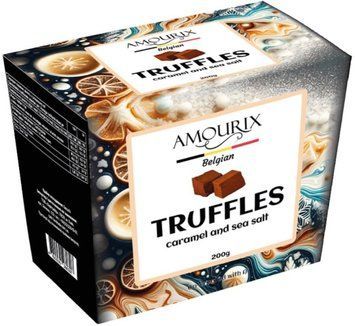 Цукерки Amourix Belgian Truffles Caramel&Sea Salt трюфель із солоною карамеллю 200 г (4820235280307) 1368800 фото