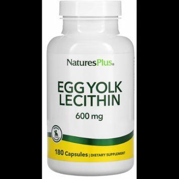 Nature's Plus Egg Yolk Lecithin Лецитин из яичных желтков 600 мг 180 капсул 1116319 фото