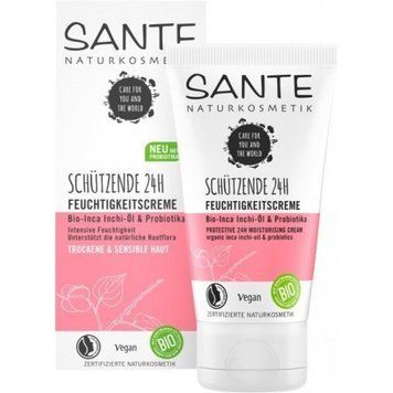 Sante Protective 24-Hour Moisture Cream БИО-Крем 24ч защита и увлажнение с инка инчи и пробиотиками 50 ml 895182 фото