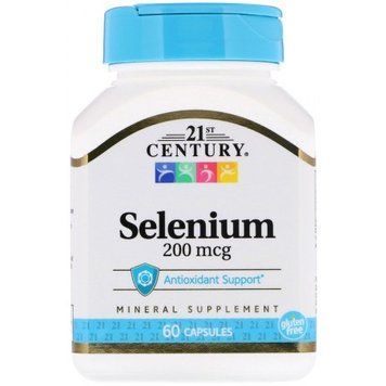 21st Century Selenium 200 mcg 60 Capsules 476625 фото