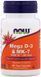 Now Foods Mega D-3 & MK-7 60 вегетарианских капсул (Мега Д3 мк7) 634644 фото 4