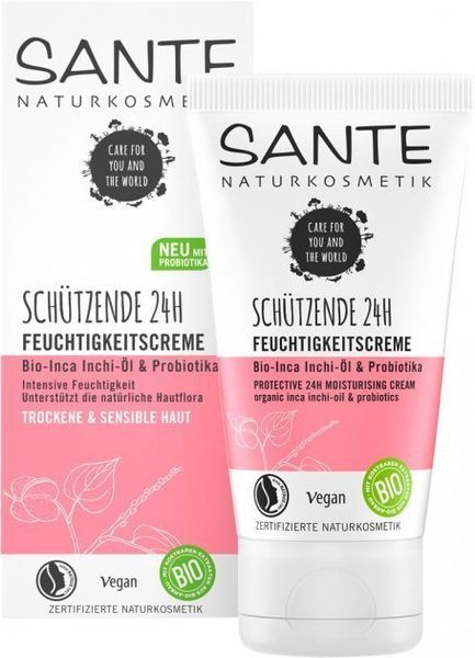 Sante Protective 24-Hour Moisture Cream БИО-Крем 24ч защита и увлажнение с инка инчи и пробиотиками 50 ml 895182 фото