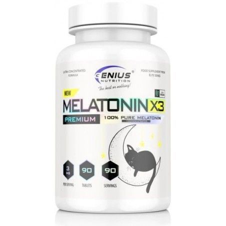 Genius Nutrition Melatonin-X3 Мелатонін Х3 90 таблеток 1000883 фото