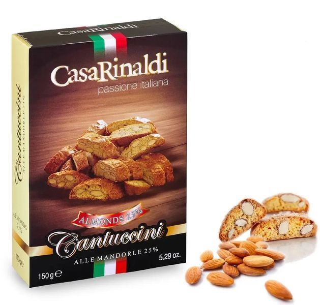 Кантуччини Casa Rinaldi с миндалем 150 г (8006165406635) 1187205 фото