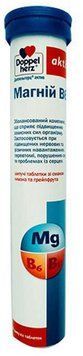 Doppelherz Aktiv, Magnesium B6, lemon and grapefruit, 15 effervescent tabs (DOP-52846) 628846 фото