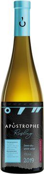 Вино Apostrophe Riesling напівсухе біле 0.75л (PRA4820233640288) 751623 фото
