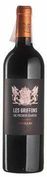 Вино Ch&acirc;teau Pichon-Longueville Les Griffons De Pichon Baron 2017 червоне сухе 0.75л (BWT1340) 1236052 фото