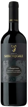 Вино Sassoregale Sangiovese DOC червоне сухе 13.5% 0.75 л (WNF8001231001264) 1218170 фото