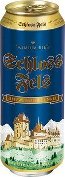 Пиво темное нефильтрованное Schlossfels Hefeweissbier dunkel ж/б 5.2% 0.5л (PLK4054500133535) 986868 фото