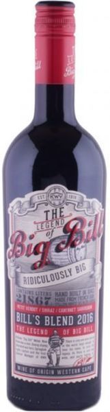 Вино BIG BILL W.O. red blend 2018 червоний, сухий, 0.75л (MAR6002323017080) 877450 фото
