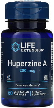 Life Extension Huperzine A Гуперзин А 200 мкг 60 вегетарианских капсул 1159469 фото