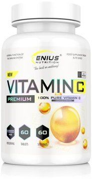 Genius Nutrition Vitamin C 60 tabs/ 60 servings 999060 фото