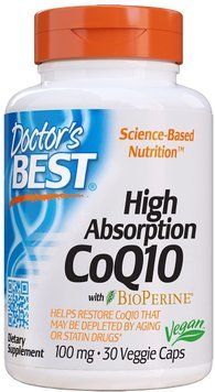Doctor's Best, High Absorption CoQ10 with BioPerine, 100 mg, 30 Softgels (DRB-00054) 624080 фото