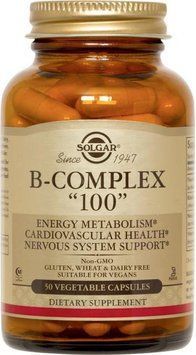 Solgar B-Complex "100" 50 Vegetable Capsules 496845 фото