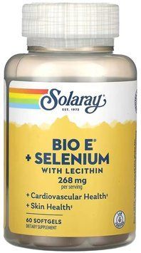 Solaray Bio Vitamin E з Selenium 268mg - 60 softgels 1452874 фото