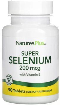 Nature's Plus Super Selenium 200 mcg - 90 Tablets 1455581 фото