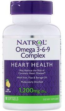 Natrol Omega 3-6-9 Complex 1,200 mg 90 Softgels Lemon Flavor Комплекс Омега 3-6-9 552394 фото