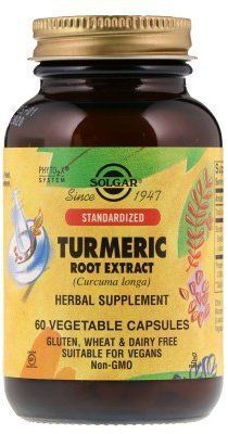 Solgar Turmeric Root Extract 60 Veg Caps Экстракт куркумы корень 523576 фото
