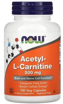 Now Foods Acetyl L-Carnitine 500mg - 100 vcaps 1449268 фото