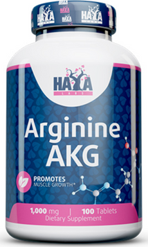 Амінокислота для спорту Haya Labs Arginine AKG 1000mg 100 tab / 33 послуг 1030880 фото