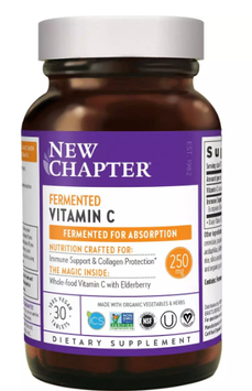 New Chapter Fermented Vitamin C Ферментированный витамин С 30 таблеток 897055 фото