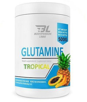 Амінокислота для спорту Bodyperson Labs Glutamine - 500g Tropical 1459649 фото