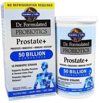 Garden of Life Dr. Formulated Probiotics, Prostate +, 60 Vegetarian Capsules (GOL-12005) 681306 фото