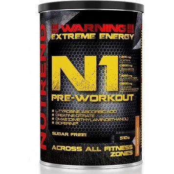 Предтренировочный комплекс Nutrend N1 510 g /30 servings/ Orange 845336 фото