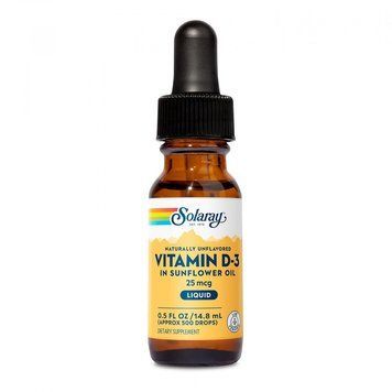 Solaray Vitamin D-3 25mcg - 14.8 ml 1472036 фото