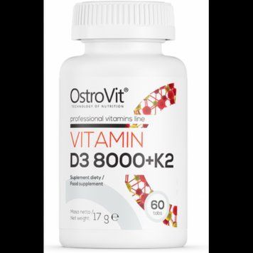 OstroVit Vitamin D3 8000 + K2 60 tabs / 240 servings 1022727 фото