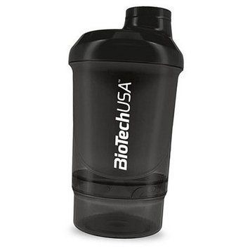BioTechUSA Wave+ Nano shaker 300 ml (+150 ml) Panther Black 690267 фото