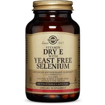 Solgar Vitamin Dry E with Yeast Free Selenium Солгар Витамин E сухой с селеном без дрожжей 1 523581 фото