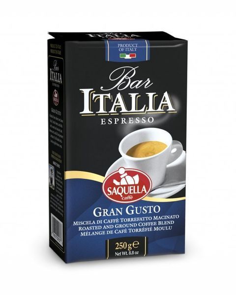 Кофе молотый Saquella Bar Italia Gran Gusto 250 г (8002650001378) 1081569 фото