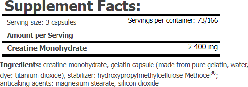 Креатин Amix Creatine monohydrate 220 caps / 73 servings 1080900 фото