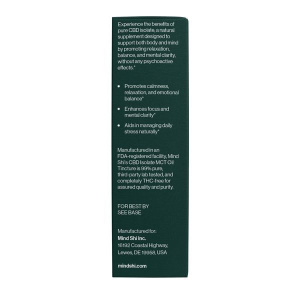Олія Mind Shi CBD Oil Isolate 2000 mg Strawberry - 10 ml 1444310 фото
